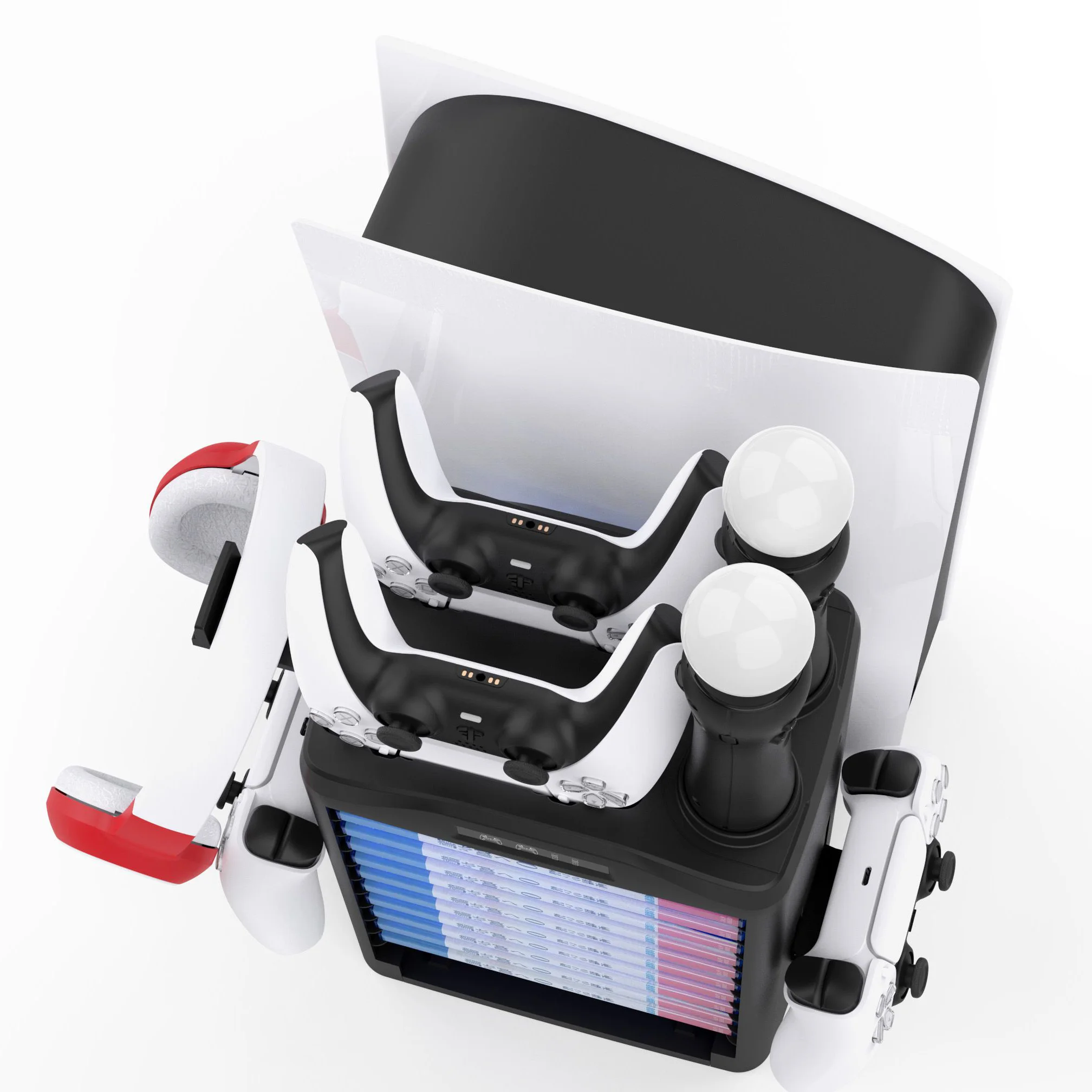 Showcase Game Console Storages Cool Fan Controller Charger PSVR Charging Display Stand Juegos Accesorios for PS5