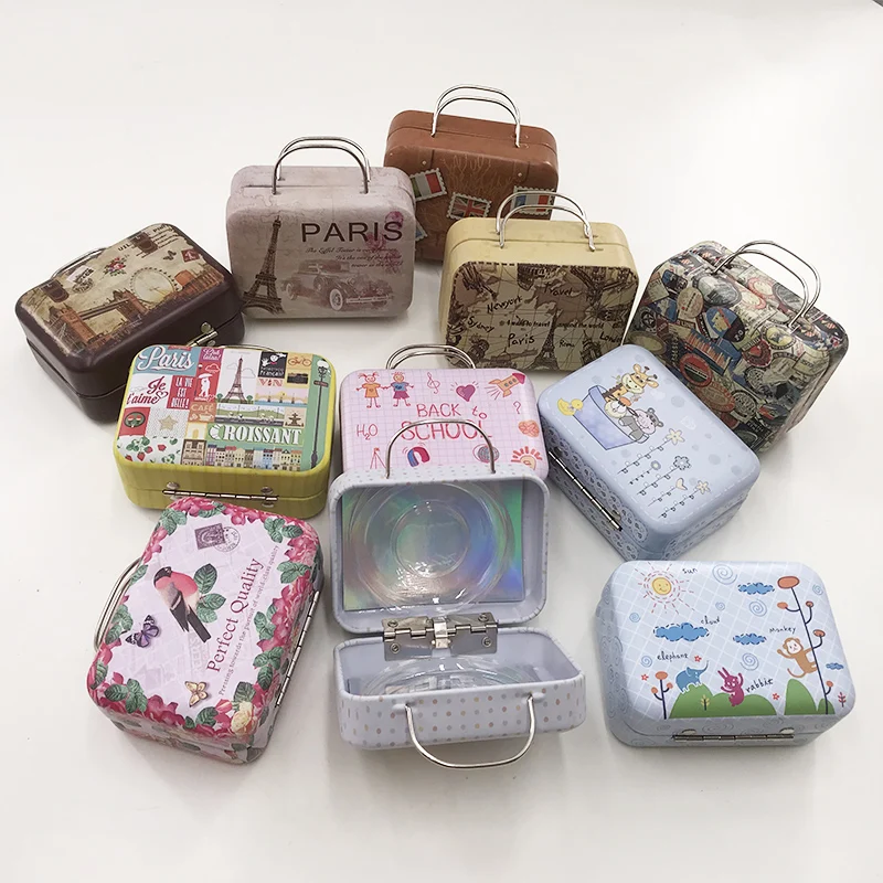 Variety Mini Suitcase Luggage Eyelashes Case Custom packaging 3D 5D 25mm Mink Lashes With Custom Logo