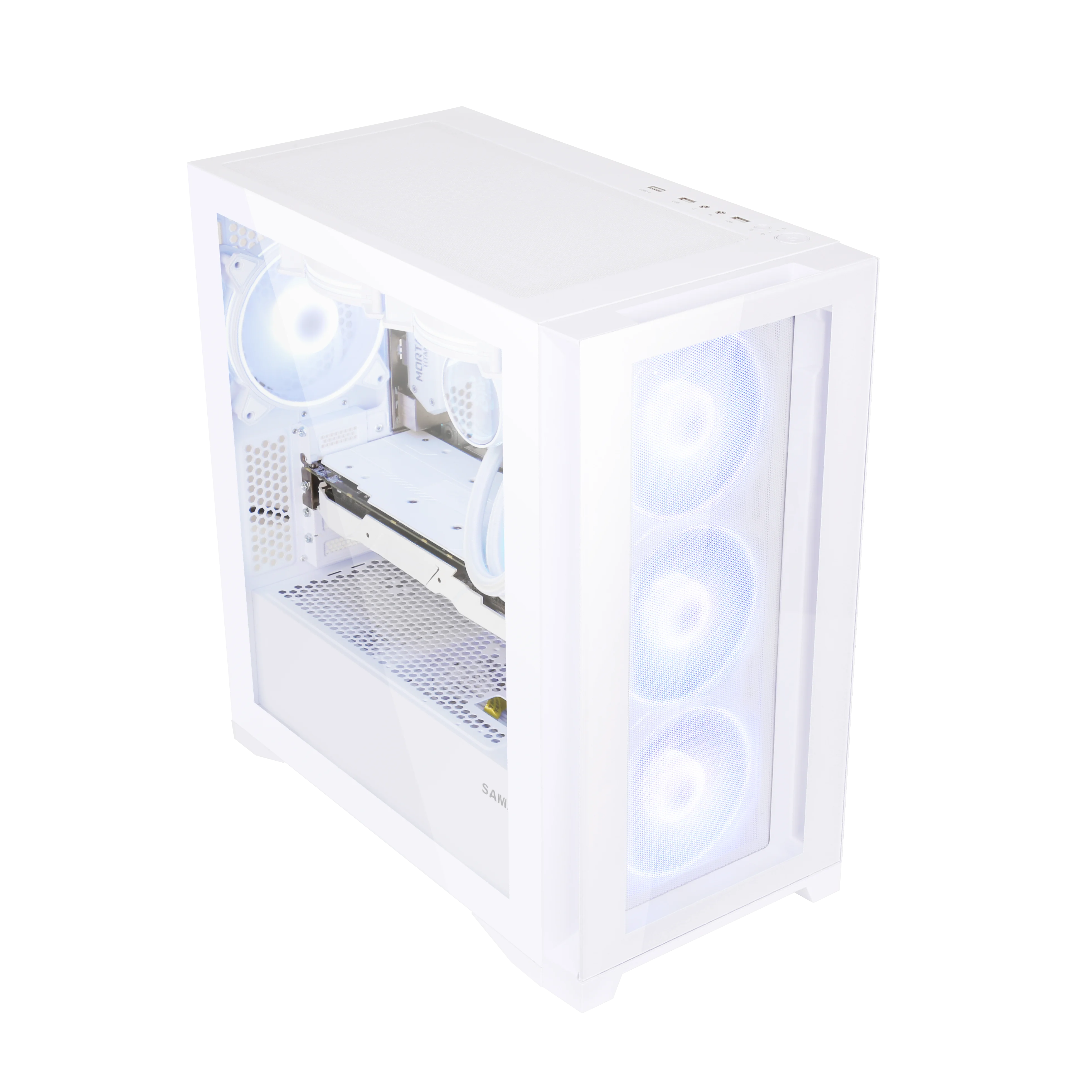 SAMA корпус из закаленного стекла itx SPCC 0 8 мм Корпус micro atx 4 слота PCI компьютерные корпуса и башни