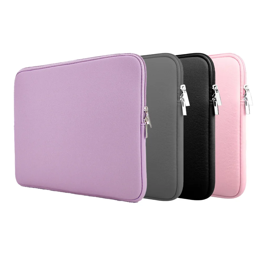 11 12 13 13.3 14 15 15.6 16 17.3 Inch Neoprene Soft Tablet Laptop Sleeve Case Bag Waterproof Neoprene Notebook Case Basic Bag