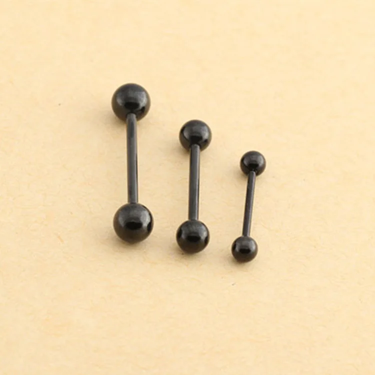 316L Surgical Steel Penis Ring Plated Nipple Piercing Body Jewelry Sexy Tongue Piercing Rings Barbell