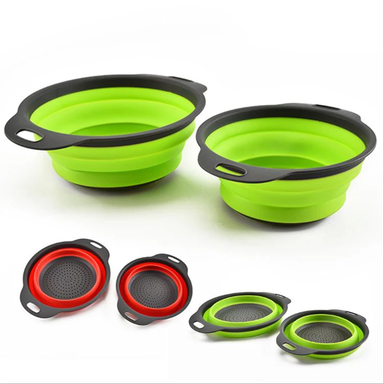 Multifunction Foldable Fruit Vegetable Washing Filter Basket Collapsible Water Strainer Washing Bowl Drain Basket