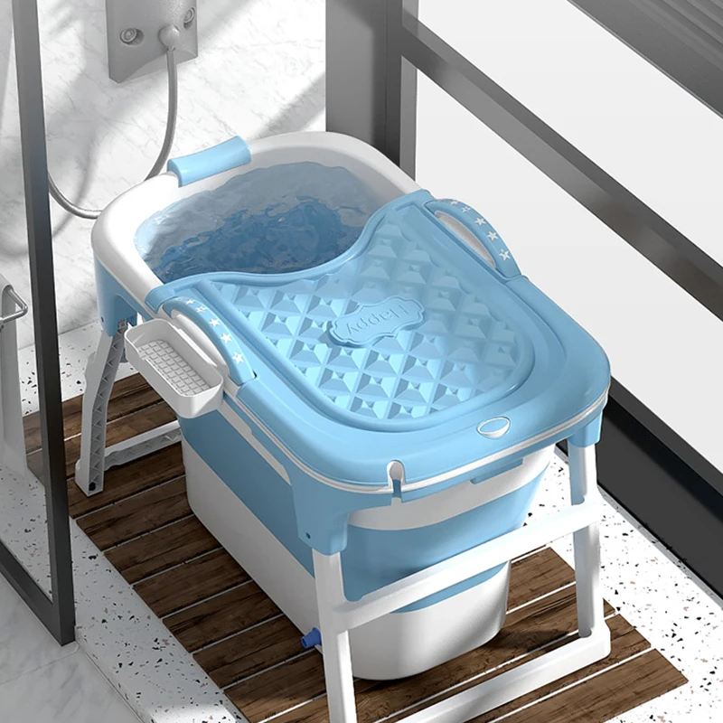 Wannuo Space-saving mini collapsible bath tub Bathroom portable plastic folding bath tub for kid