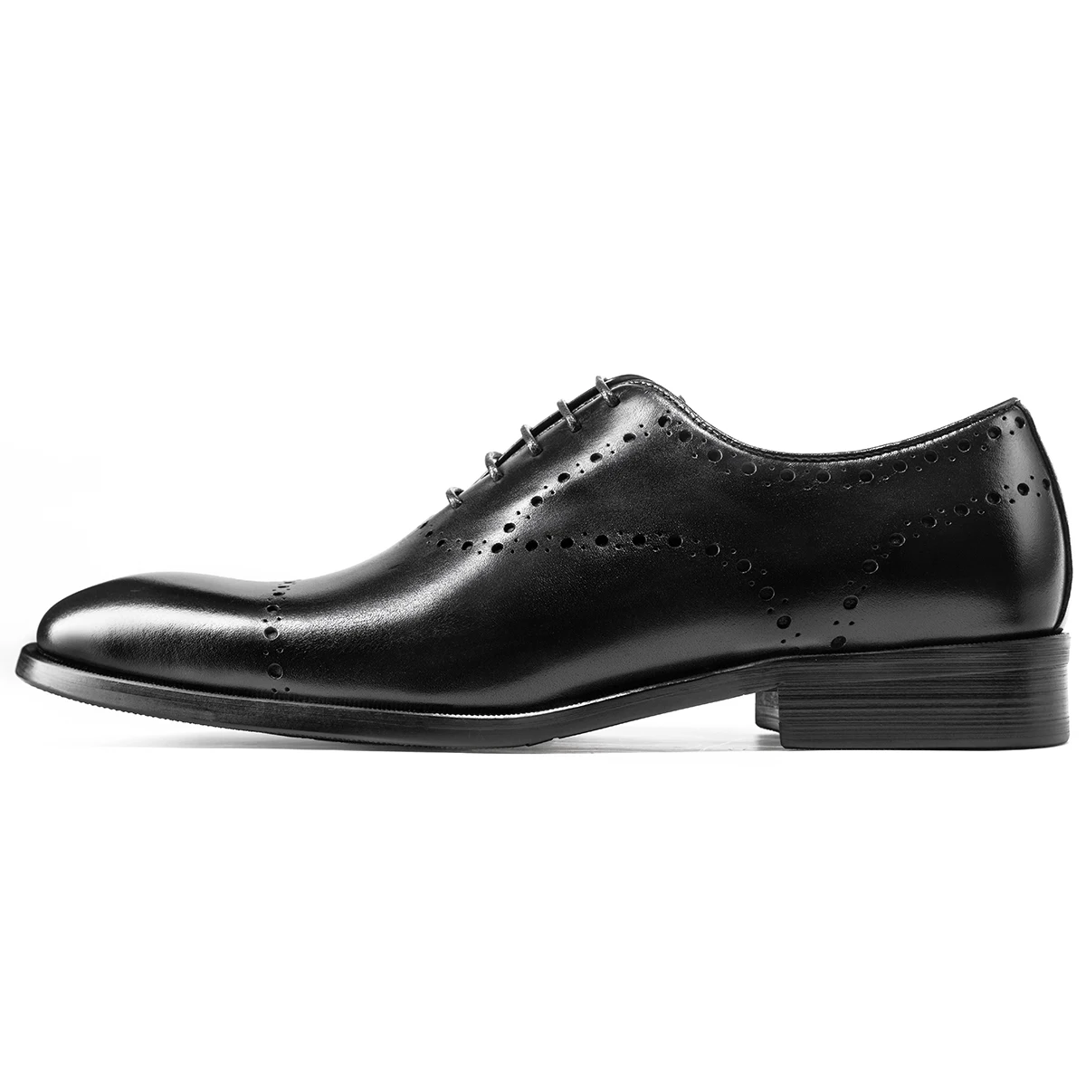 Genuine Leather Formal Oxford Shoes Handmade Lace Up Business Wedding Breathable Dress Shoes For Men Italian Style