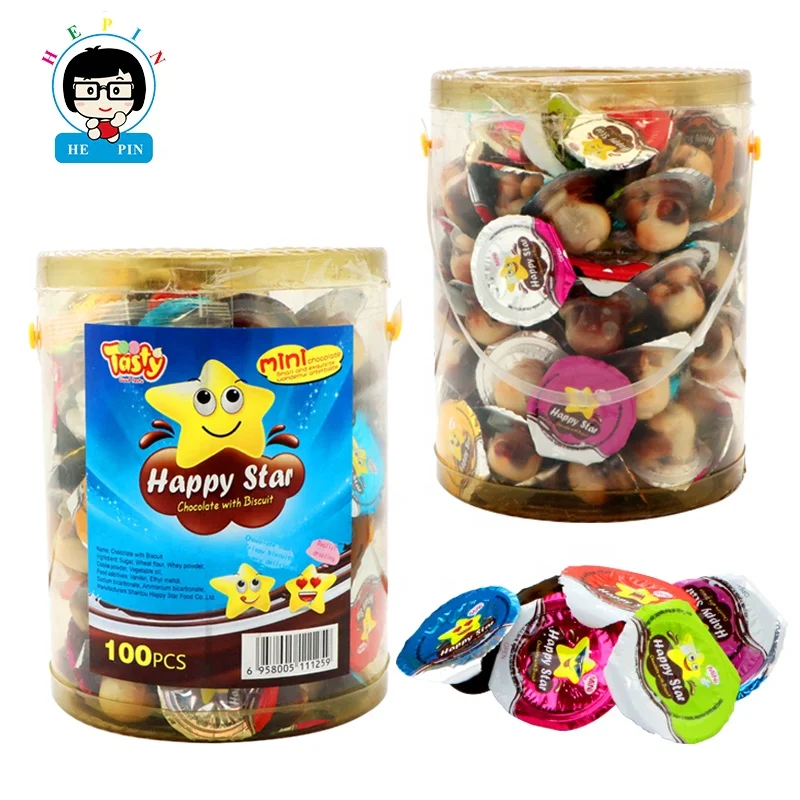 Children Snack Chocolate Biscuit In Cup Sweets Mini Chocolate Cup Biscuit Chocolate For Kids