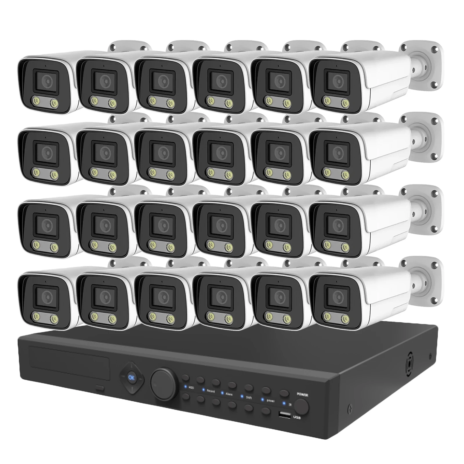 ANRAN 5MP HD Outdoor 24 Channels Poe NVR Kit 1092P 2 Way Voice Home CCTV Camera Security System