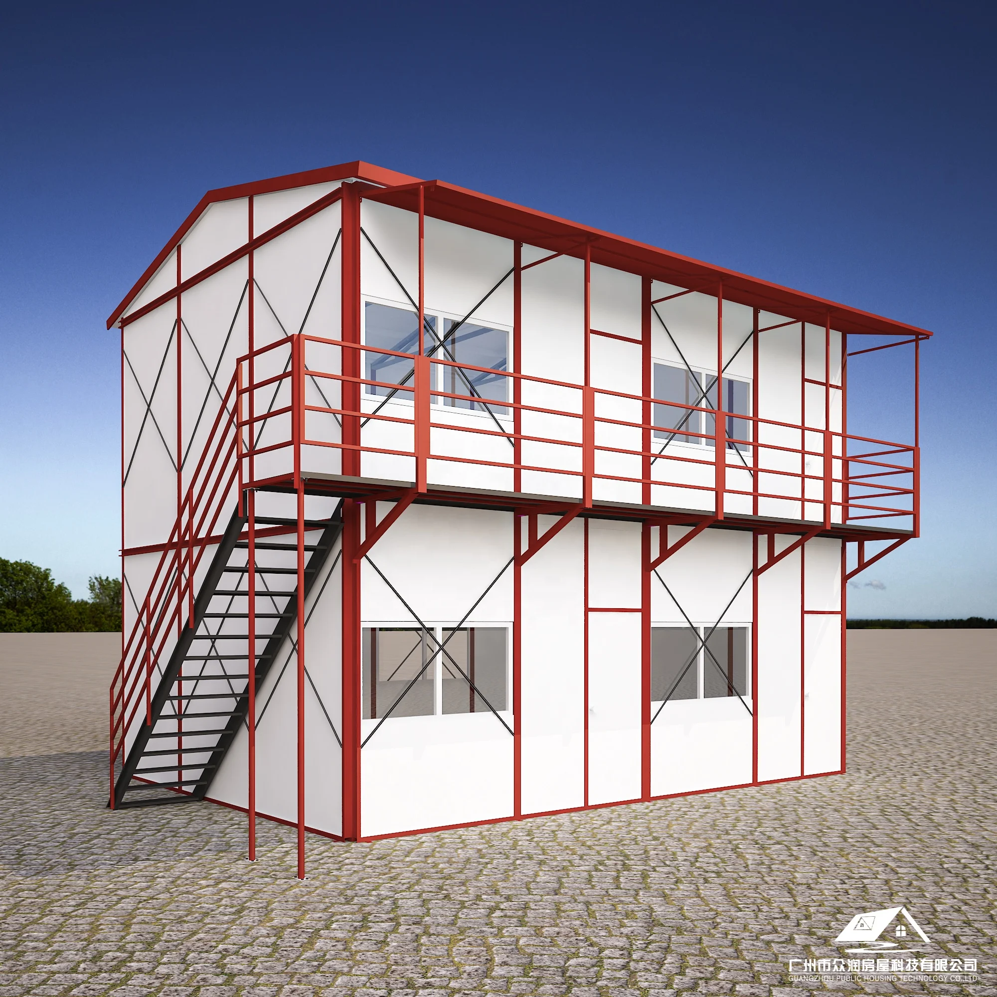 Изготовленный На Заказ k Тип 2 история современный сборный дом с низкой ценой класса люкс стальных панельных домах для работника четверти