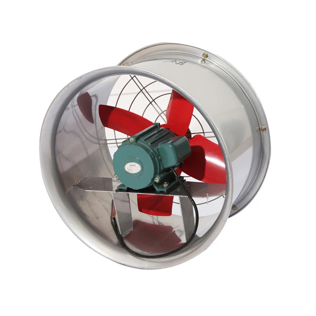 OEM SF pipeline axial flow fan high temperature resistant axial fan industrial axial fan with housing and motor