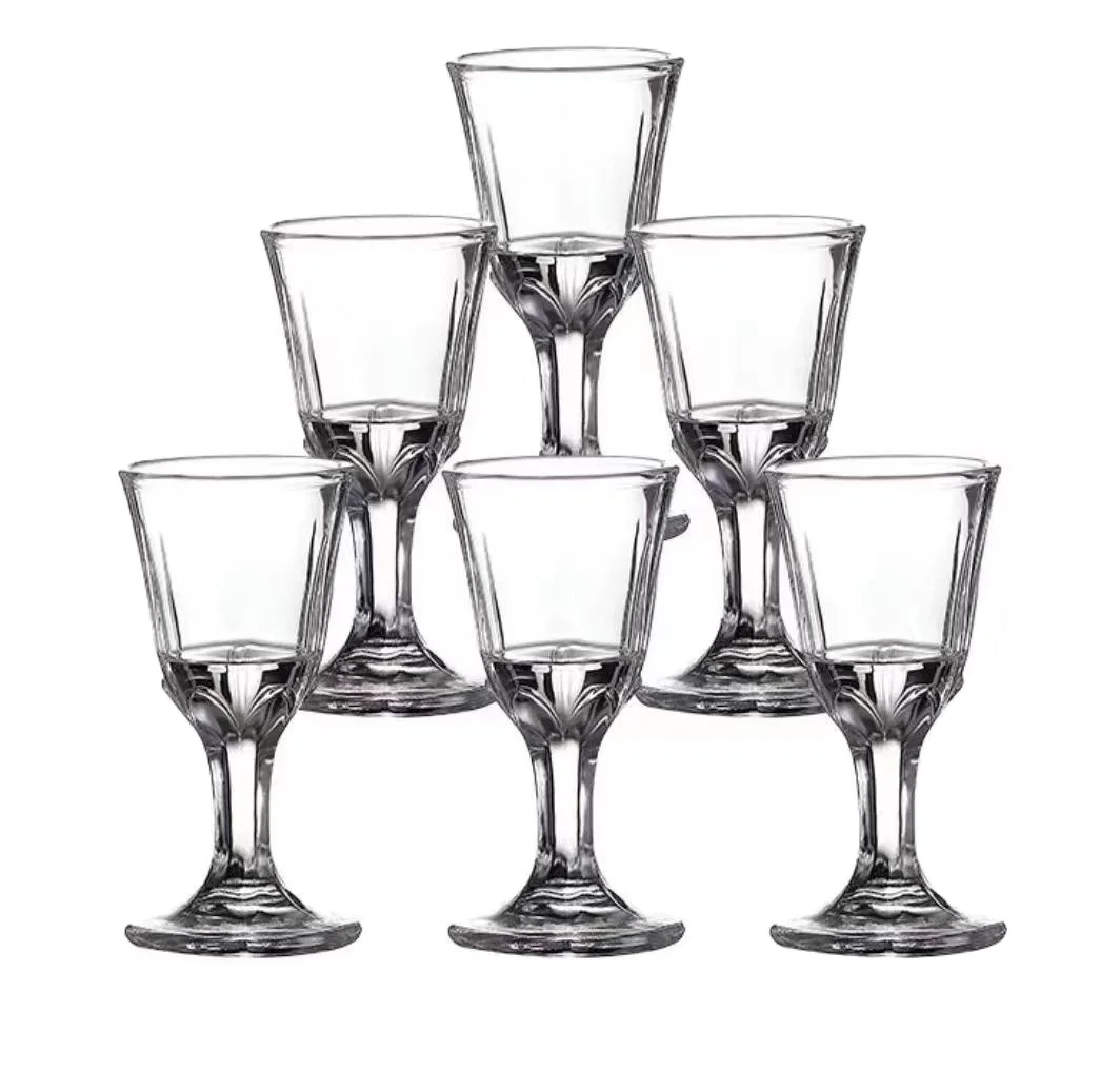 8ml 10ml Mini Stemware White Spirit Goblet Maotai Wine Glass Cup Tiny Shot Glass With Foot For Baijiu Soju Liquor Saki Sake B005
