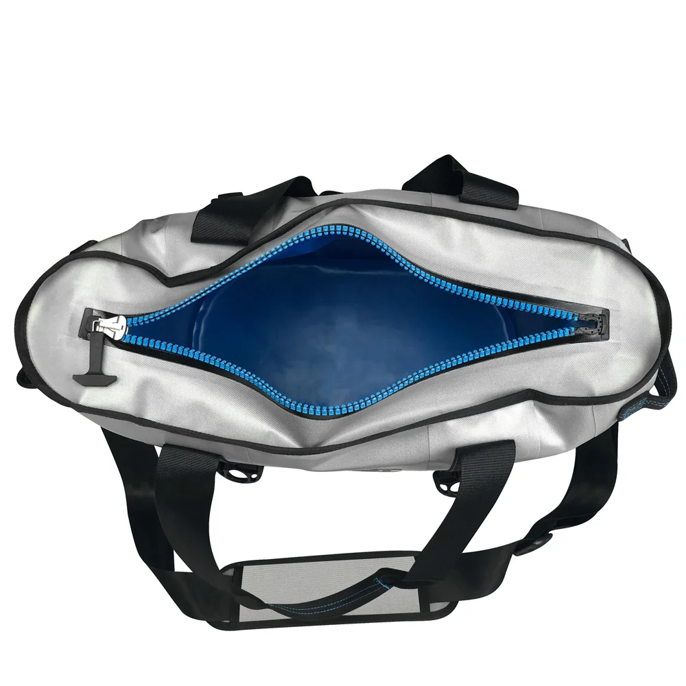 Высококачественная Водонепроницаемая Герметичная сумка-тоут с принтом на заказ для вина, льда, 30 л, 50 контейнеров, изолированный портативный мягкий охладитель