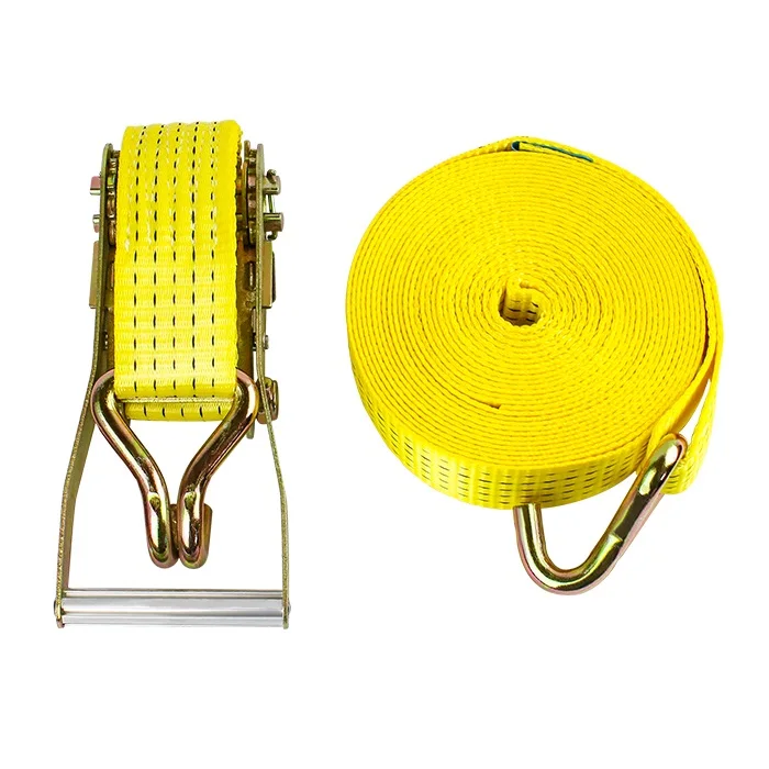 Factory supply cargo belt lashing strap 50mm 100mm stainless steel retractable ratchet straps