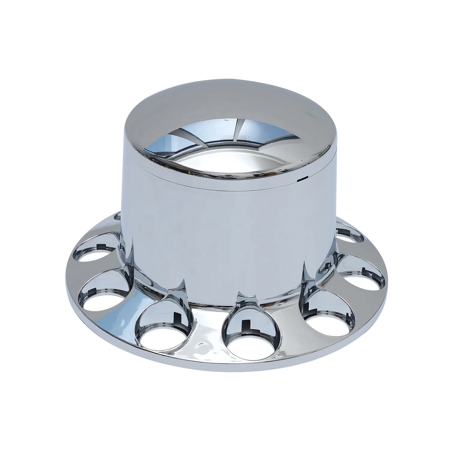 Ninetin Truxpro Standard Chrome ABS Rear Axle Covers Kit Hubcaps with 40 Pieces 33mm Thread on Lug Nut Covers for Semi Trucks