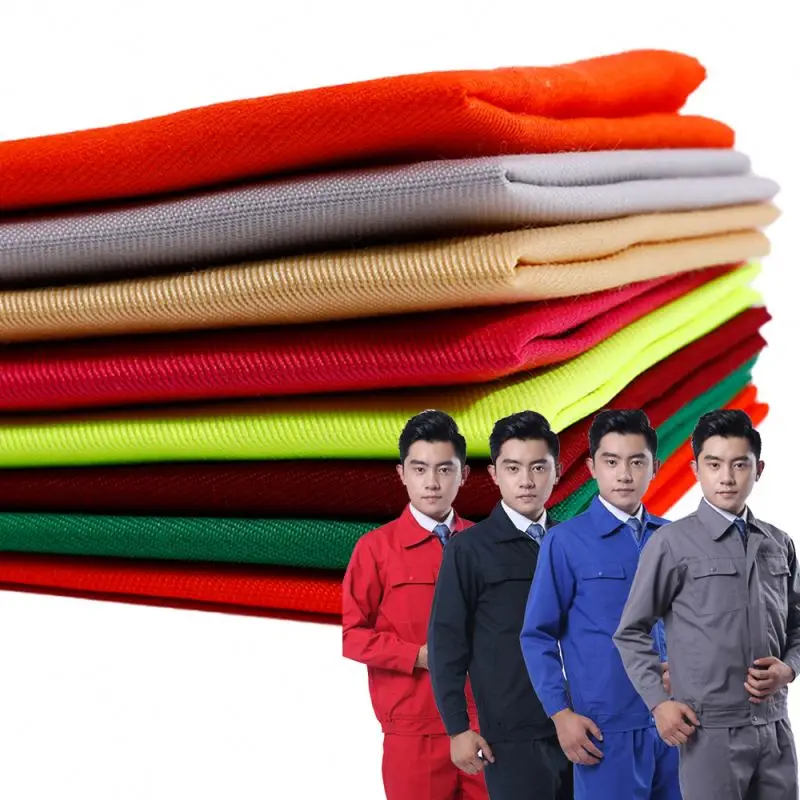 Factory Direct Sale  Poly\/Cotton Tc 65 35 Dyed Color Polyester Twill Fabric Cotton Fabrics Manufacturing
