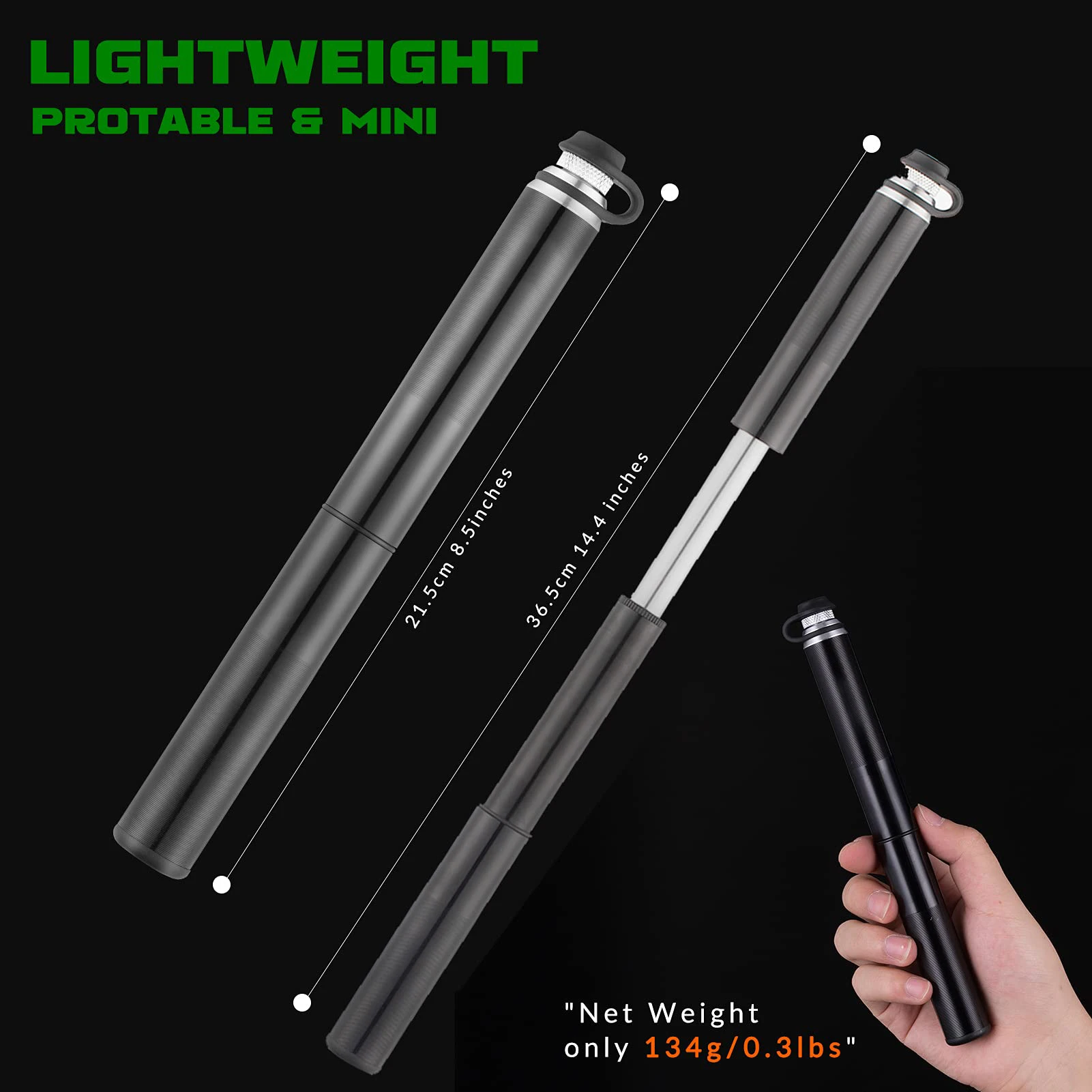 Air Bike Presta Adapter Mouth Conversion Bike Pump Mini Bicycle Air Pump Portable Mini Mountain Bike Bicycle Hand Air Pump