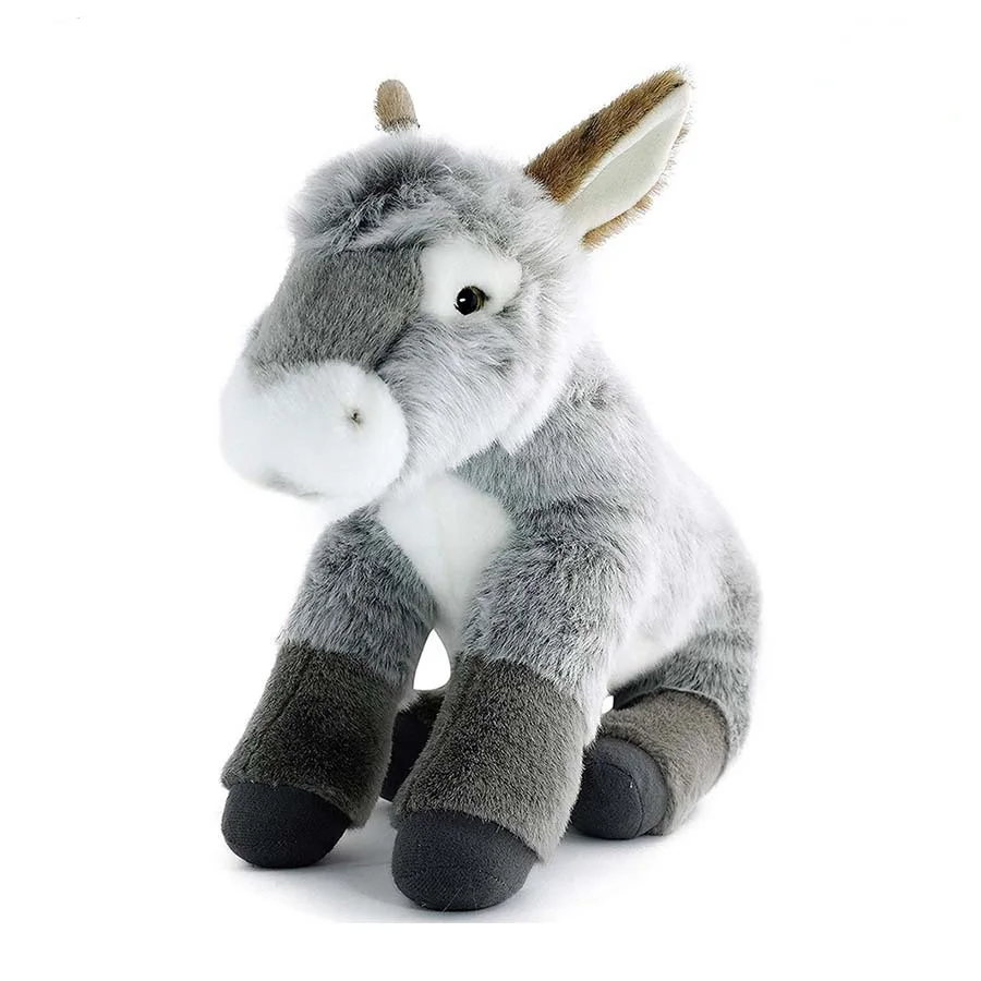 Plush donkey toy lifelike toy cute donkey hot selling