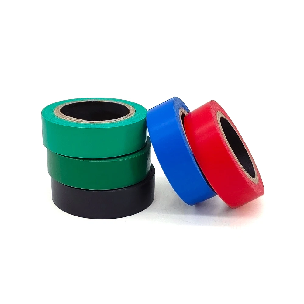 cinta aislante PVC electrical tape vinyl multiple colors high voltage waterproof electrical insulation tape for all weather