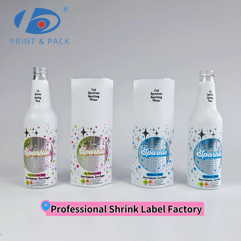 Customised PE Plastic Films Printable Hot Shrink Wrap Packing Heat Shrinkable Shrink Film Roll for Plastic Bottles Mineral Water
