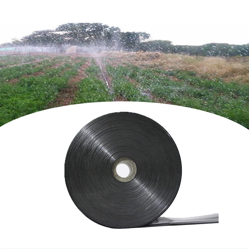 China custom holes micro irrigation PE layflat water spray rain pipe hose for sprinkler watering irrigation system