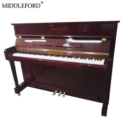 Middleford Mahogany Polish Mini Wooden Upright Piano for Sale 110