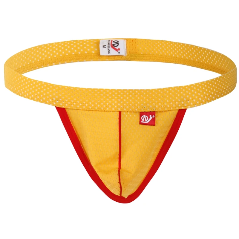 Transparent  See-Throught Nylon Boxers Briefs Custom Mens Sexy Thongs For Men