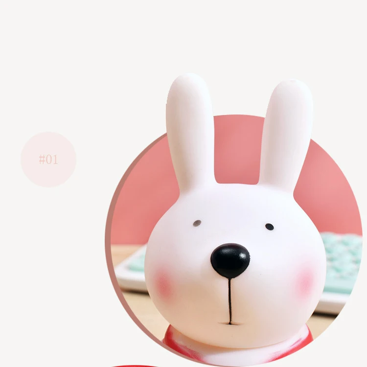 Bunny piggy bank Cartoon advertising student gifts Vinyl Toys Decoration Change Savings Piggy Bank L size