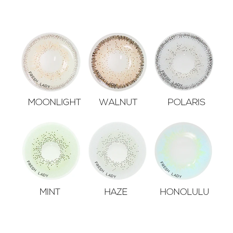 Freshlady European HEMA yearly color contact lens Wholesale