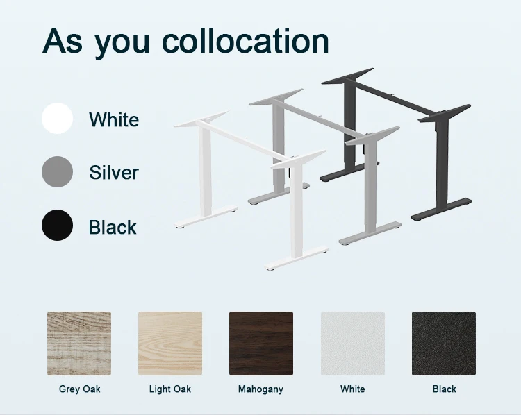 Electrically Height Adjustable Table Frame Single Motor Lifting System Ergonomic Learning Table Sit Stand Desk
