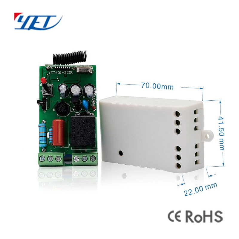 YET401PC 433.92mhz universal garage door rf wireless 868mhz remote control opener duplicator key for decoder