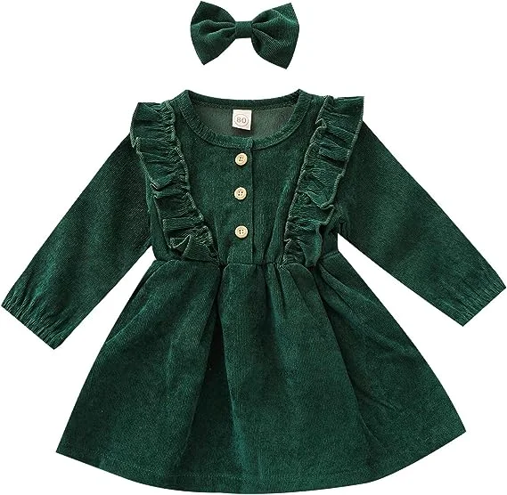 Baby dresses girls with Headband Cute cotton Baby Romper Infant Outfit Fall Romper Jumpsuit short sleeve