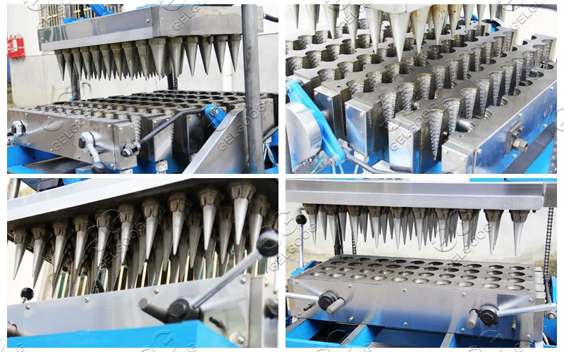 Half Automatic Oman Biscuit Cone Wafer Ice Cream Cone Making Ice Cream Cake Cone Machine