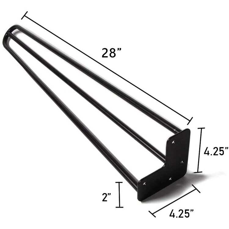 Dining room use coffee restaurant metal table base hairpin chair legs