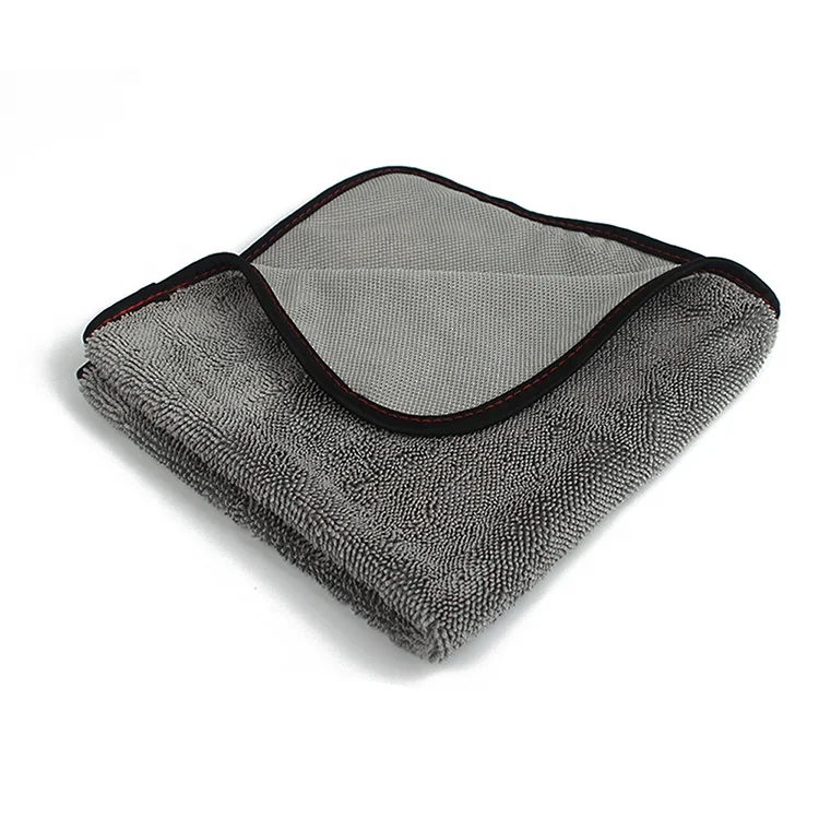 Twist Pile 600 GSM Microfiber Quick Drying Super Absorbent Towel / Scratch Free Car Care Cleaning Cloth / Lint-Free Wash Rag