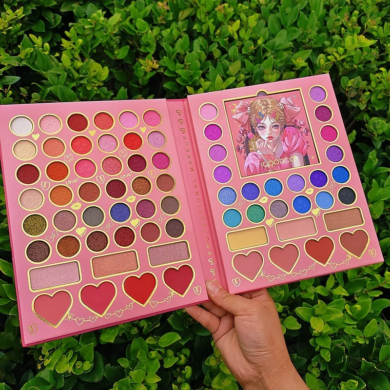 Wholesale 70 Color Big Eye Shadow Make Up Paleta De Sombra Eyeshadow Palette Makeup Powder Pallet