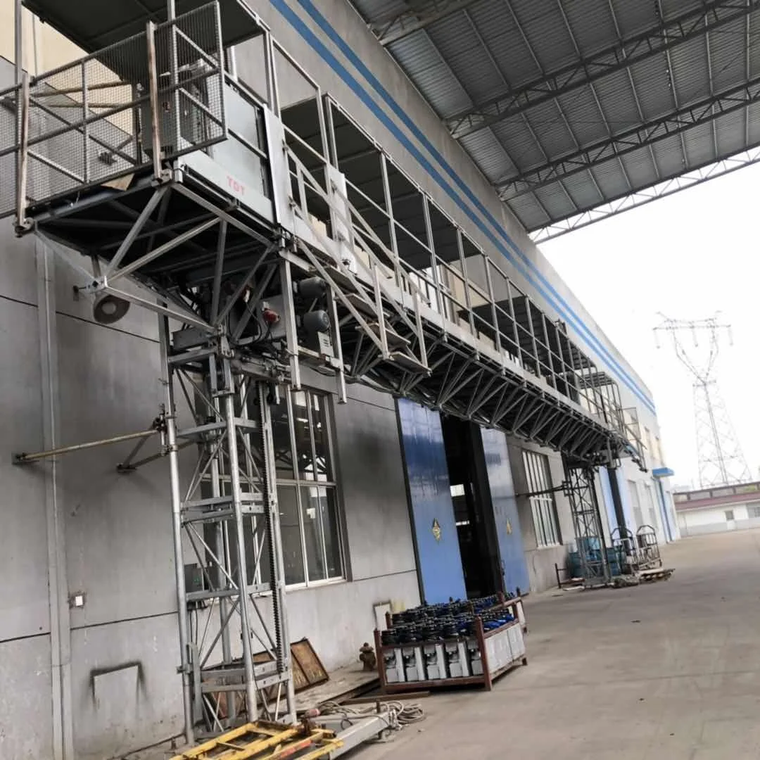 high work efficiency construction mast climbing working platform