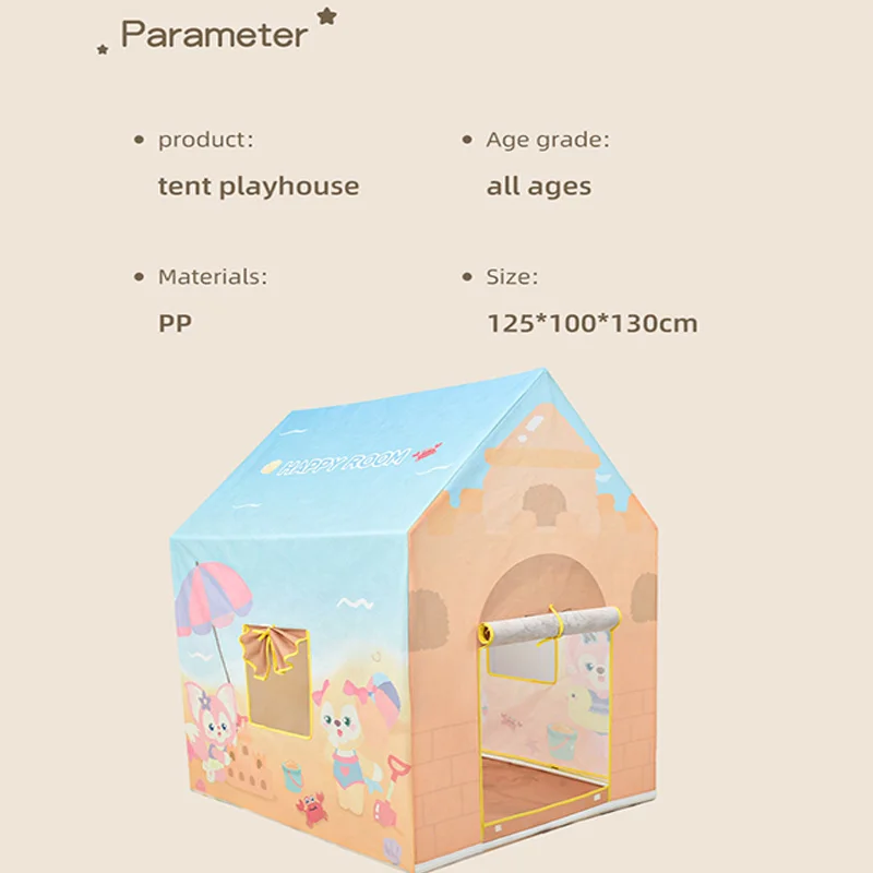 Fairness Rose Dark Blue Purple Princess Game Children Boys Girls Large Kids Play Tent House play tent