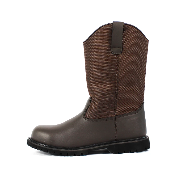 customised leather waterproof safety shoes work boots industrial steel toe for men