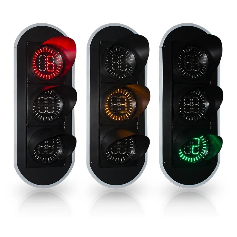 300mm new style circle with countdown timer led traffic light