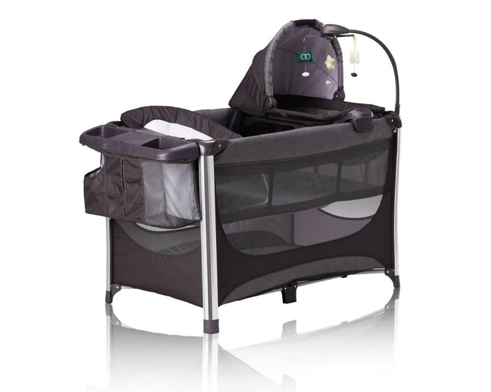 Luxury Modern Metal Foldable Baby Crib Best Seller Travel Bed & Playpen for Bedroom Dining & Hotel Use