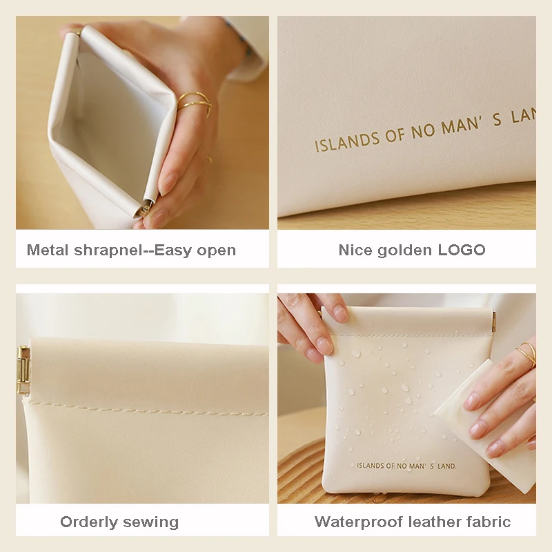 Cosmetic Accessories Organizer Mini Portable Cosmetic Bags Coin Purse Small Travel Lipstick Storage Pouch Makeup Bag for Purse