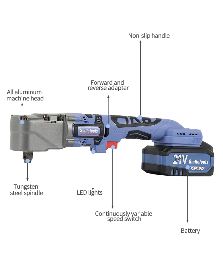 1000N.m 21V Max Cordless Torque Wrench Battery Tool Set Hand Driver Electric Brushless Power industrial impact wrench