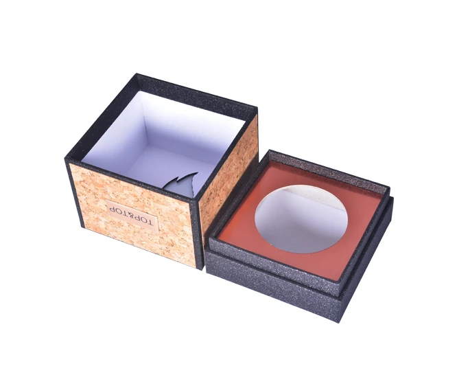 Custom wholesale luxury essential oil perfume bougie container cardboard gift coffret bougie candle jars packaging boxes