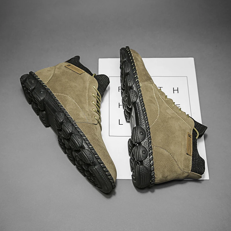 Мужская обувь нового стильного дизайна, уличные ботинки, Боевая обувь для повседневной носки, походные ботинки