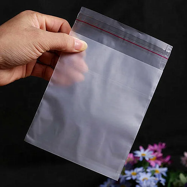 
Plastic self adhesive custom printed bopp cellophane opp custom poly bags 