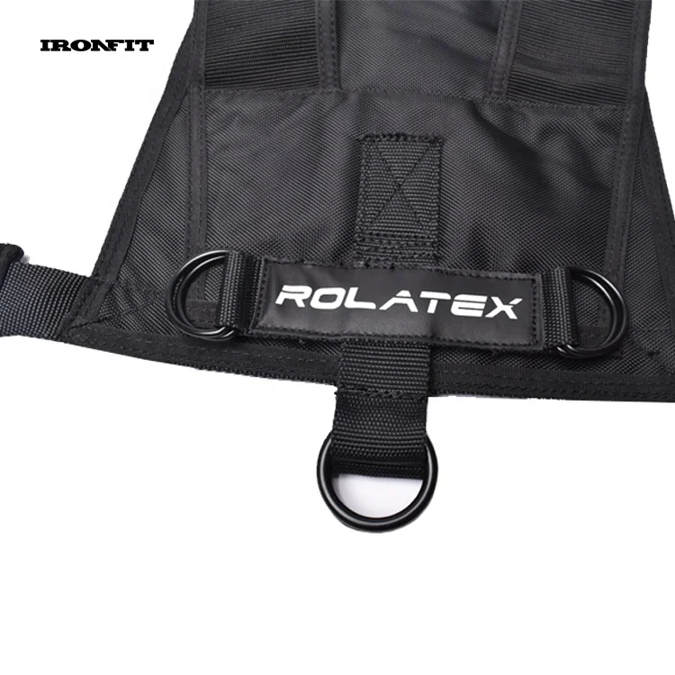 Black Speed Trainer Waist Padded Adjustable Sled Harness With Pull Strap