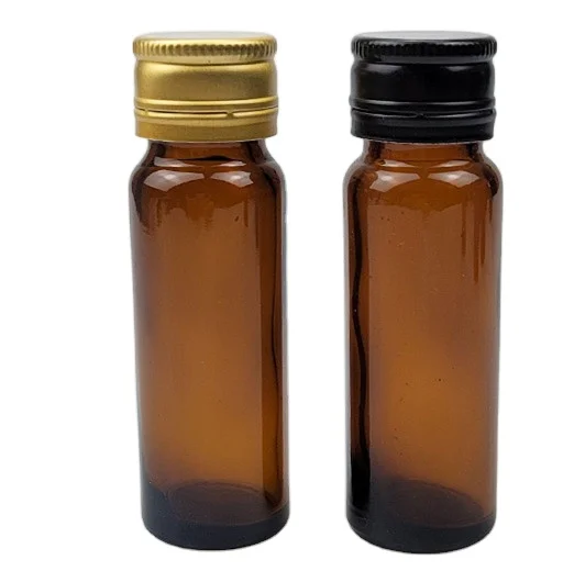 Premium 10ml 15ml 0.5 oz 20ml 30ml Amber Soda Lime Glass Oral Liquid Medicine Bottle With Aluminum Cap