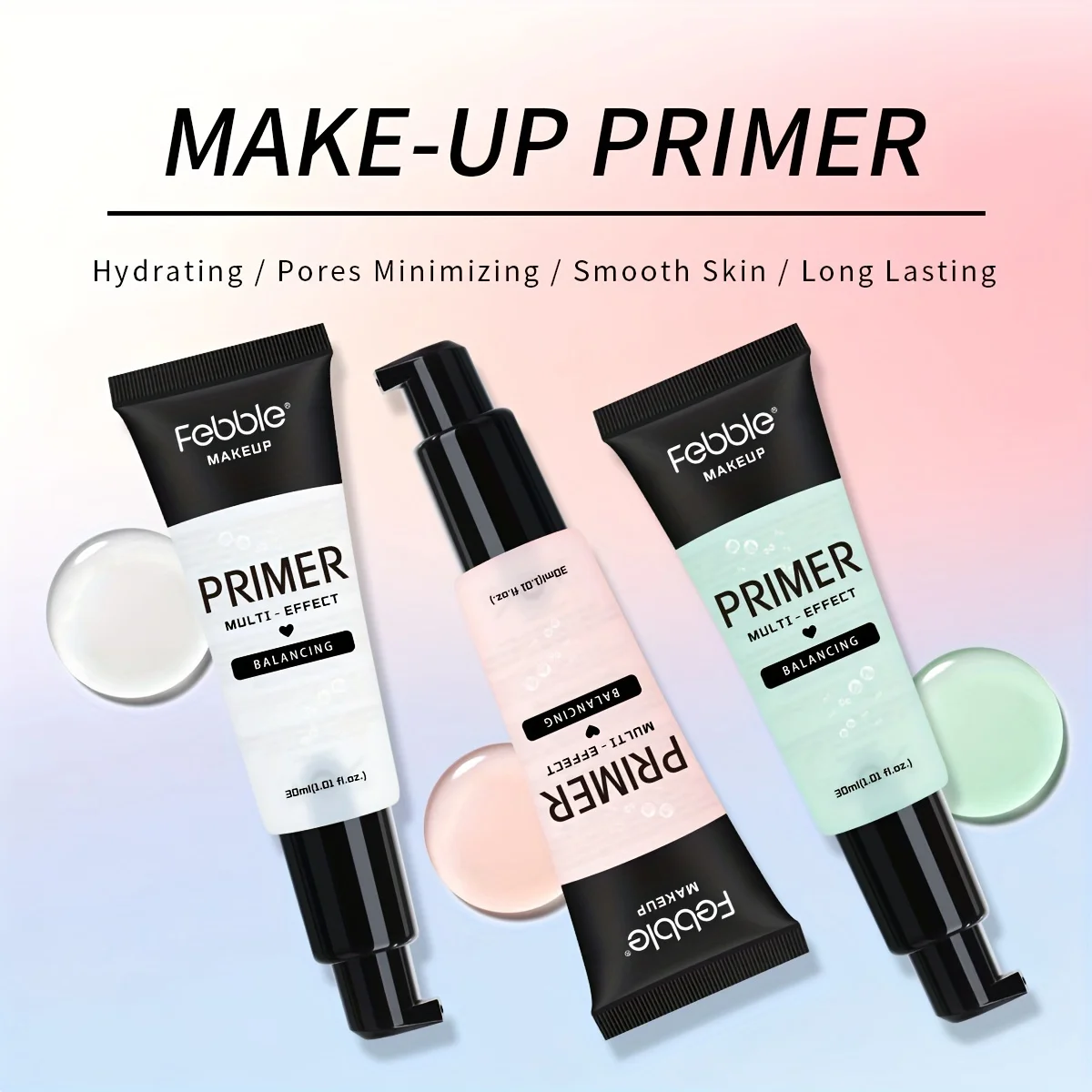 USHAS Primer Makeup Long-lasting Waterproof Non Sticky Makeup Base Primer Private Label Moist Makeup Base
