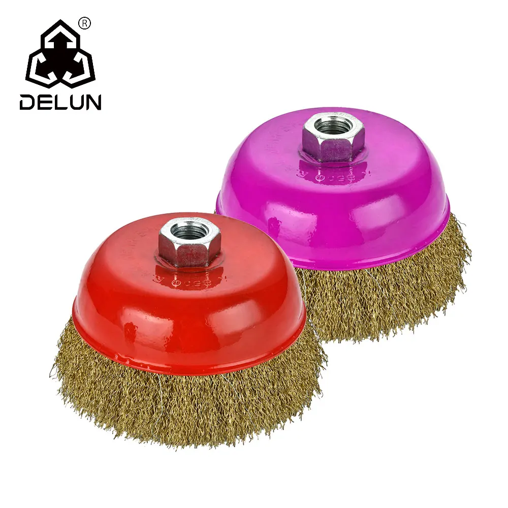 DELUN ISO9001 Cheep Price 2.5inch Steel Wire for metal brush with Free Samples for Angle Grinder