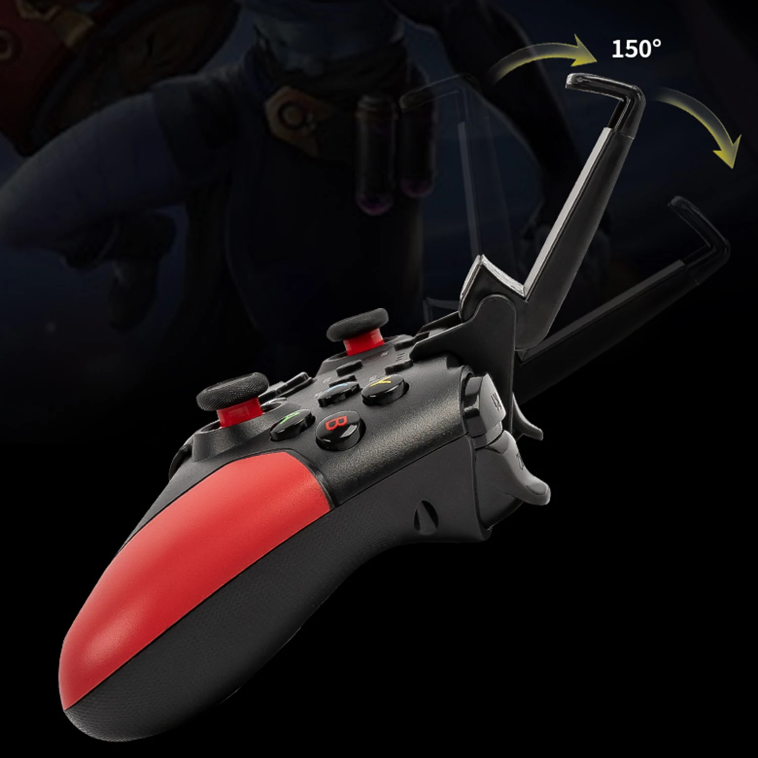 Low latency 5G Wireless/Bluetooth/USB Wired connection Gamepad for  PC Game Controller With mobile phone holder