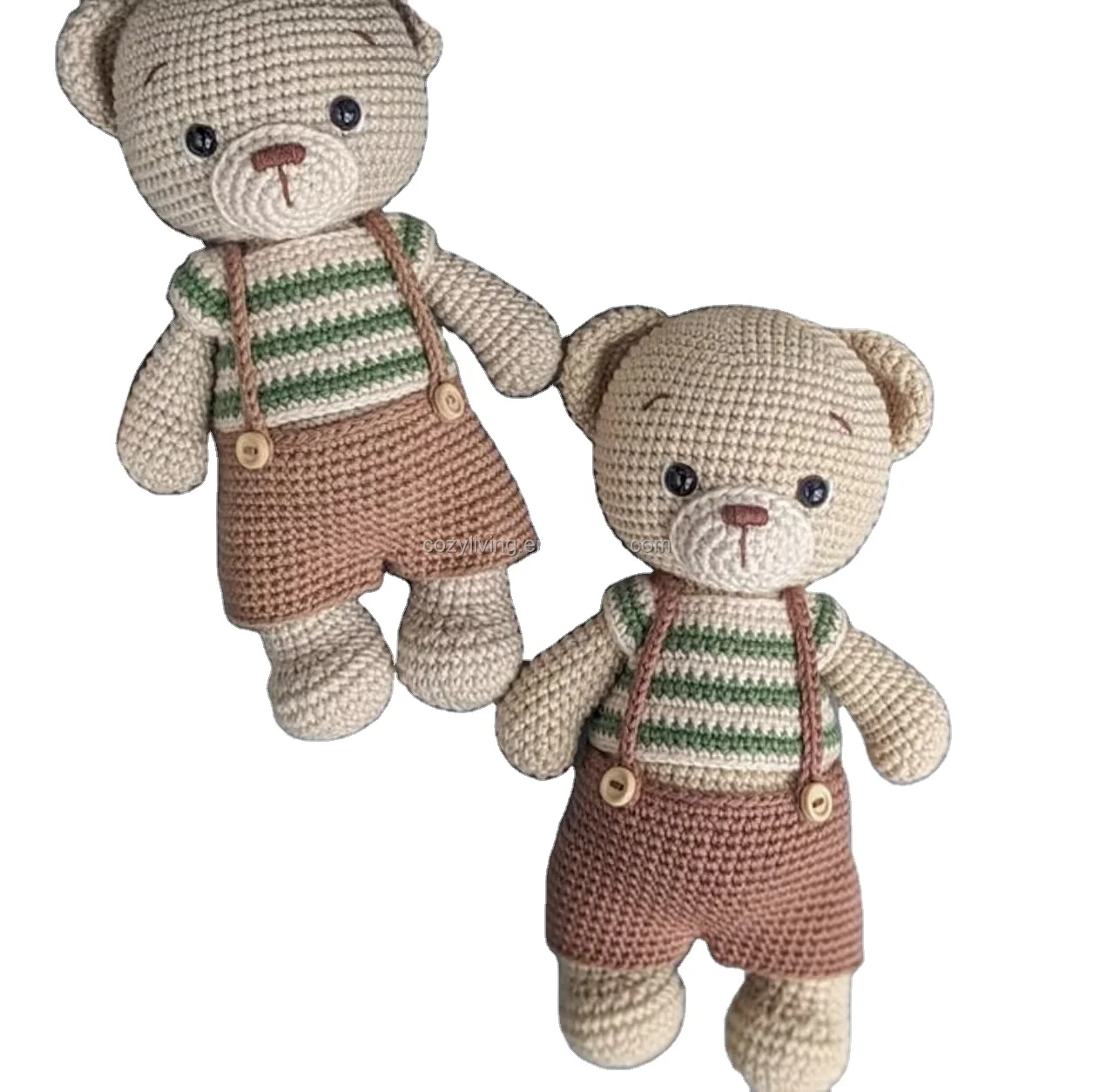 Amigurumi Customized Adorable Handmade Novelty Knitted  Crocheted Bear for Kids Crafts Gift