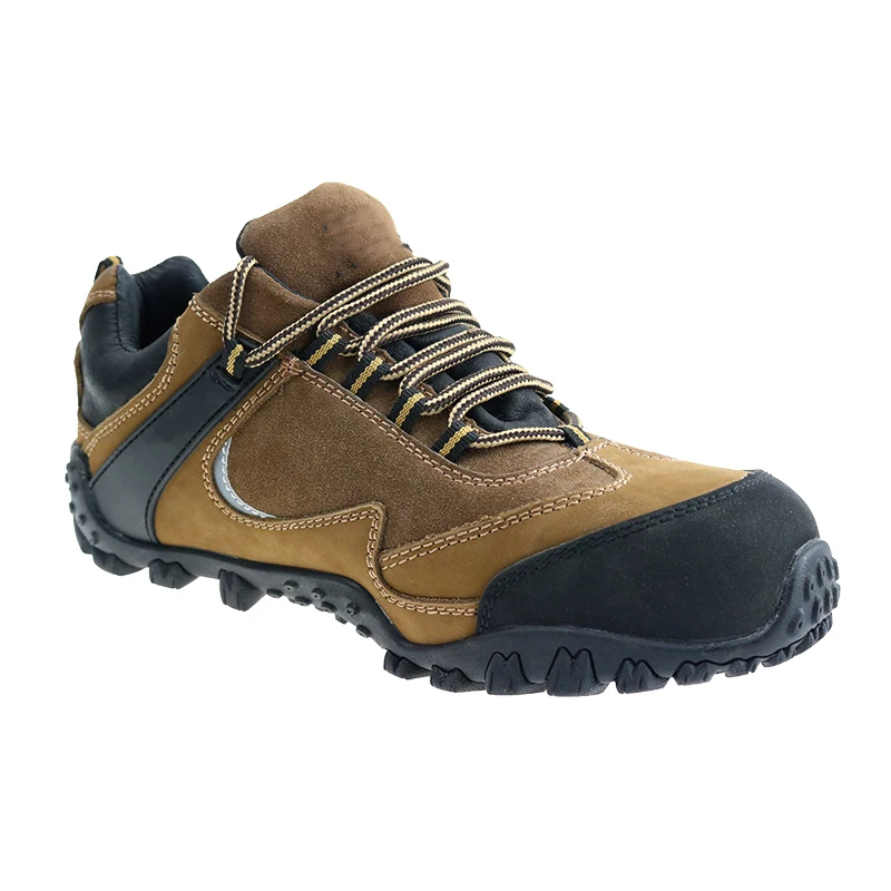 Wholesale Stylish Nubuck Genuine Leather Steel Toe Outdoor Sports Industrial Work Safety Shoes